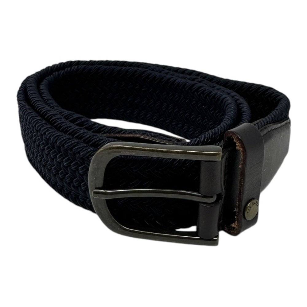 Ted Baker Men's Lastand Coloured Elastic Belt in Navy
